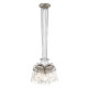 Lampada a sospensione in acciaio dal design industrial con 6 diffusori in vetro