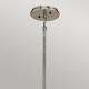 Lampada a sospensione in acciaio diffusore in vetro a 3 luci dal design moderno