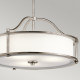 Lampada a sospensione in acciaio diffusore in vetro a 3 luci dal design moderno