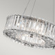 Lampadario in cristallo a 6 luci a LED dal design moderno