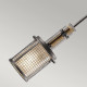 Lampada a sospensione in metallo con 1 diffusore in vetro dal design rustico