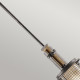 Lampada a sospensione in metallo con 1 diffusore in vetro dal design rustico