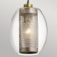Lampada a sospensione lineare in acciaio 3 diffusori in vetro dal design moderno
