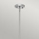 Lampada a sospensione media in acciaio diffusore in vetro dal design moderno