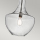 Lampada a sospensione media in acciaio diffusore in vetro dal design moderno