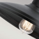 Lampada a sospensione per esterni con struttura in acciaio e diffusore in vetro