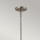 Lampada a sospensione piccola con diffusore in vetro a 3 luci dal design moderno