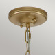 Lampadario piccolo in acciaio diffusore a 3 luci dal design rustico