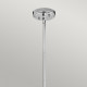Lampada a sospensione piccola in acciaio diffusore in vetro dal design moderno