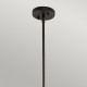 Lampada a sospensione piccola in acciaio diffusore in vetro dal design moderno