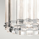 Lampada a sospensione piccola in cristallo a 2 luci a LED dal design moderno