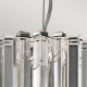 Lampada a sospensione piccola in cristallo a 2 luci a LED dal design moderno