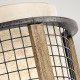 Lampada da parete con struttura in metallo design rustico e 1 diffusore in vetro