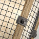 Lampada da parete con struttura in metallo design rustico e 1 diffusore in vetro