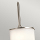 Lampada da parete grande in acciaio per bagno con diffusore in vetro a LED G9