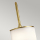 Lampada da parete grande in acciaio per bagno con diffusore in vetro a LED G9