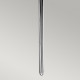 Lampada da parete grande in acciaio per bagno con diffusore in vetro a LED G9