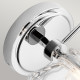 Lampada da parete in acciaio lucido moderna con luce a LED G9 diffusore in vetro
