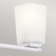 Lampada da parete in acciaio per bagno con diffusori in vetro a 3 luci a LED