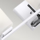 Lampada da parete in acciaio per bagno con diffusori in vetro a 3 luci a LED