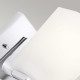 Lampada da parete in acciaio per bagno con diffusori in vetro con luce a LED