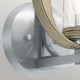 Lampada da parete per esterni in alluminio con diffusore in vetro moderno