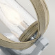 Lampada da parete per esterni in alluminio con diffusore in vetro moderno