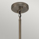 Lampadario da esterno a 5 luci con struttura in acciaio e con diffusori in vetro