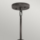 Lampadario da esterno a 5 luci in acciaio e diffusore in vetro