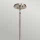 Lampadario in acciaio con diffusore in vetro a 4 luci dal design moderno