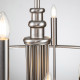 Lampadario in acciaio dal design moderno con 12 lampadine