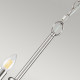 Lampadario in acciaio dal design moderno con 12 lampadine