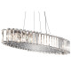Lampadario in cristallo grande a 12 luci a LED dal design moderno