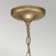 Lampadario medio in acciaio dal design moderno con 6 lampadine