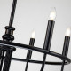 Lampadario medio in acciaio dal design moderno con 6 lampadine