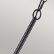 Lampadario medio in acciaio dal design moderno con 6 lampadine