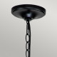 Lampadario medio in acciaio dal design moderno con 6 lampadine