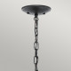 Lanterna a catena grande da esterno a 3 luci dal design industrial