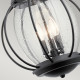 Lanterna a catena grande da esterno a 3 luci dal design industrial