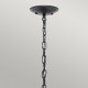 Lanterna a catena media da esterno a 1 luce dal design industrial