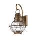Lanterna da parete 1 Luce media in alluminio e vetro dal design rustico