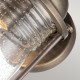 Lanterna da parete a 1 luce struttura media in alluminio e diffusore in vetro