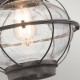 Lanterna da parete grande da esterni a 1 luce dal design industrial