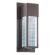 Lanterna da parete per esterni a 1 luce LED con struttura in alluminio