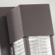 Lanterna da parete per esterni a 1 luce LED con struttura in alluminio