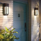 Lanterna da parete per esterni a 1 luce LED con struttura in alluminio