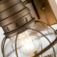 Lanterna da parete piccola da esterni a 1 luce dal design industrial