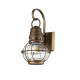 Lanterna da parete piccola da esterni a 1 luce dal design industrial