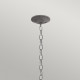 Lanterna piccola da esterni con catena a 1 luce dal design industrial