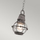 Lanterna piccola da esterni con catena a 1 luce dal design industrial
